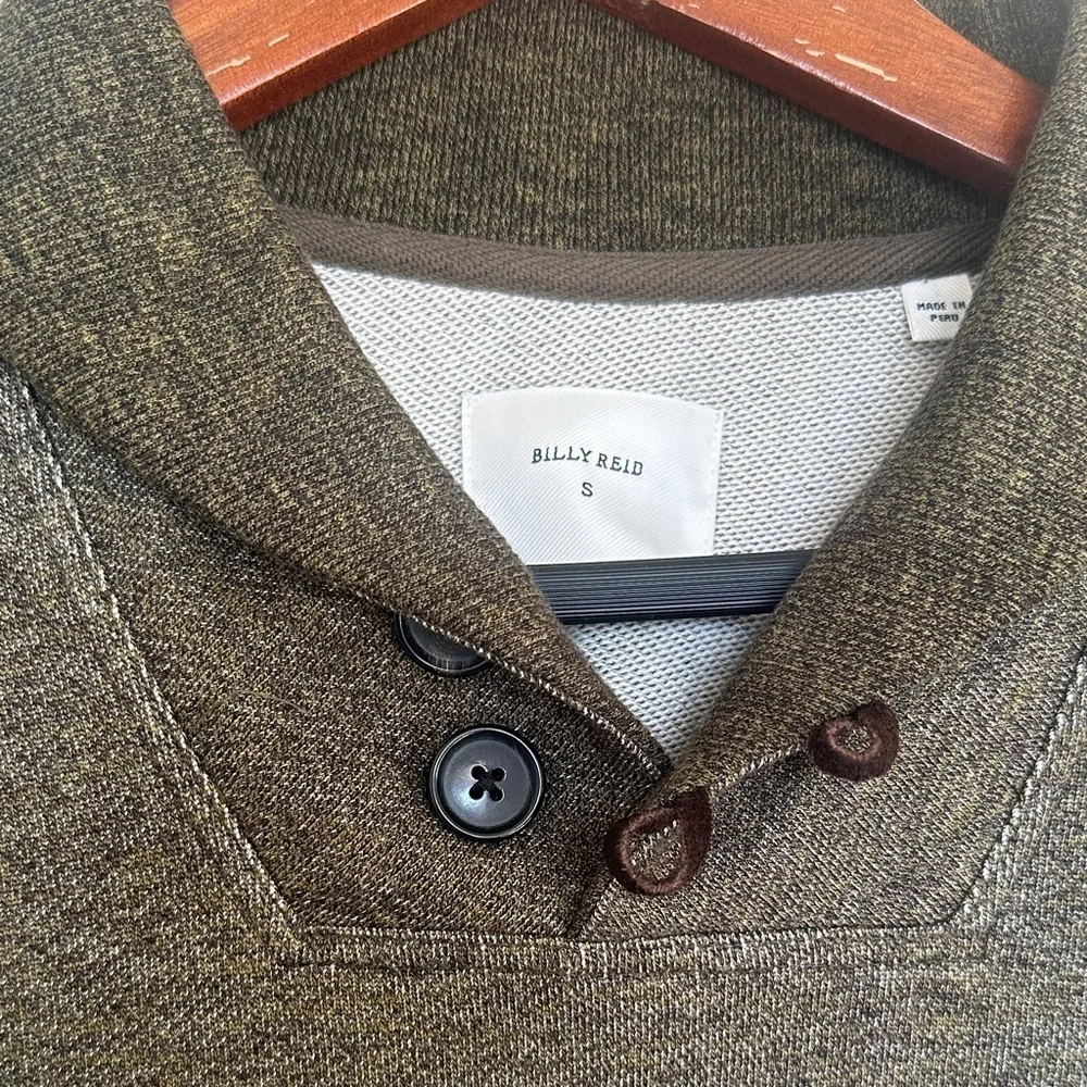 Billy Reid Dark Olive Turtleneck Sweater - Picture 3 of 10